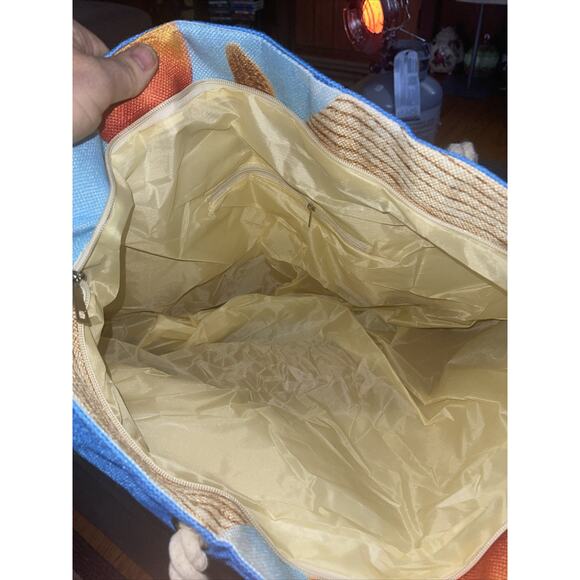 BARBADOS Daily Beach Bag Big Women's TOTE Zip Closure GIFT Rope Handles - Picture 5 of 9